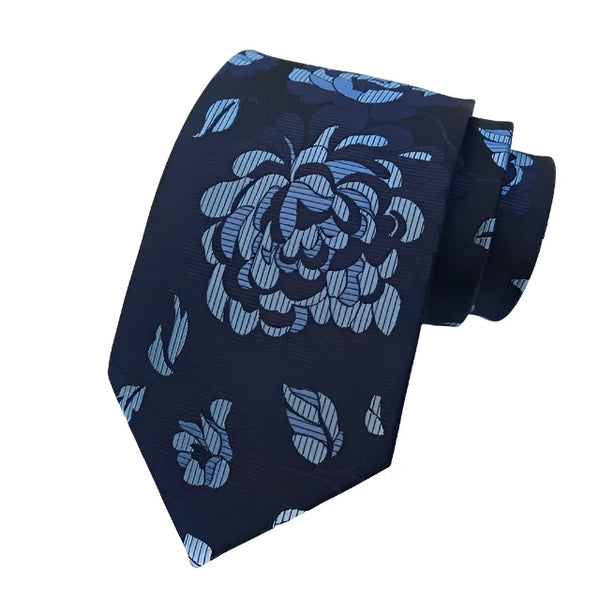 Blue Floral Tie