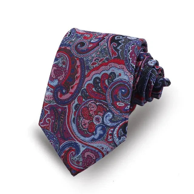 Purple & Blue Paisley Tie
