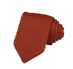 Orange Knitted Tie