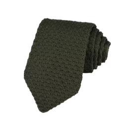 Olive Knitted Tie